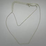 Sterling Silver 16 inch cable link chain