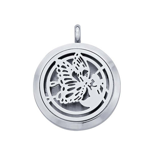 Stainless Steel Essential Oil Butterfly diffuser necklace