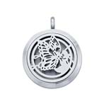 Stainless Steel Essential Oil Butterfly diffuser necklace