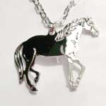 Rhodium plated Paso Fino necklace