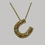 Landstrom's Black Hills Gold horseshoe necklace