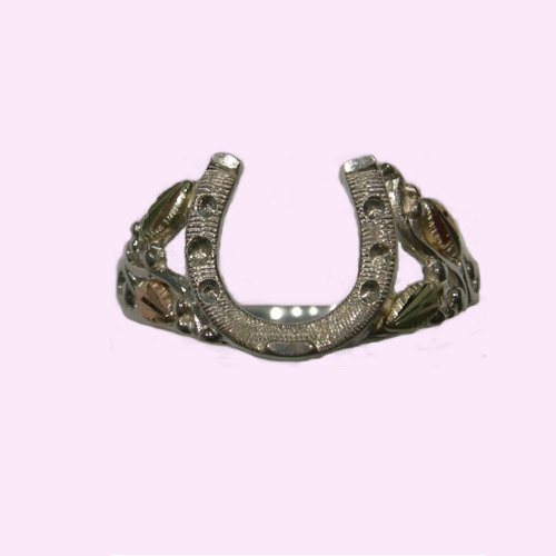 Landstrom's Black Hills Sterling Silver horseshoe ring