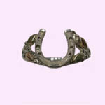 Landstrom's Black Hills Sterling Silver horseshoe ring