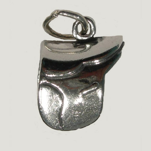 Sterling SIlver English saddle charm/pendant