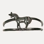 Sterling Silver trotting horse cuff bracelet