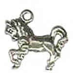 Sterling Silver small trotting horse charm/pendant