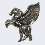 Sterling Silver 3 D small Pegasus charm/pendant
