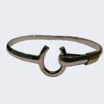 Sterling Silver vermiel horseshoe bangle bracelet