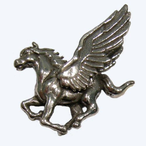 Sterling Silver small galloping Pegasus charm/pendant