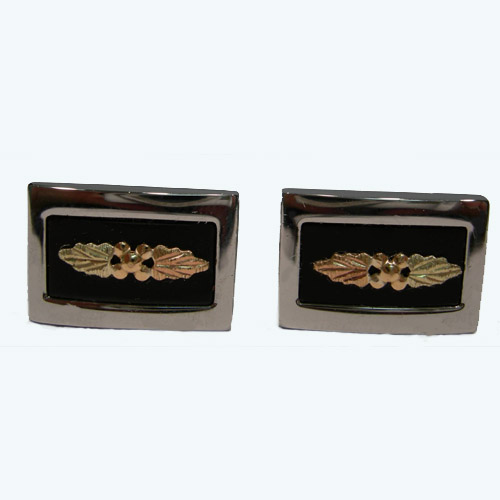 Landstrom's Black Hills Gold Sterling Silver cuff links