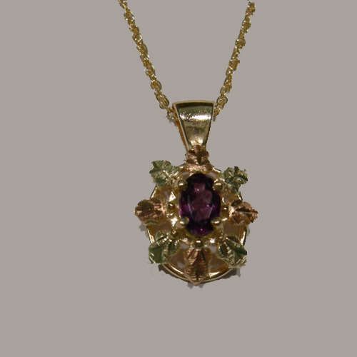 Landstrom's Black Hills Gold Amethyst necklace