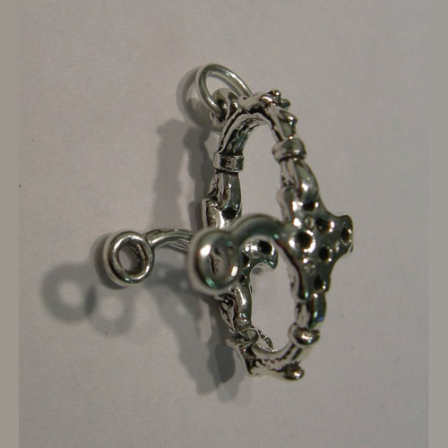 Sterling Silver mechanical hackamore noseband and shank charm/pendant