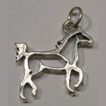 Sterling Silver trotting silhouette horse charm/pendant