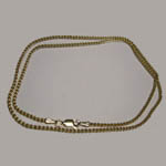 14 kt.y.g. 20 inch Double Wheat chain