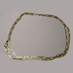 14 kt.y.g. 20 inch Figaro chain