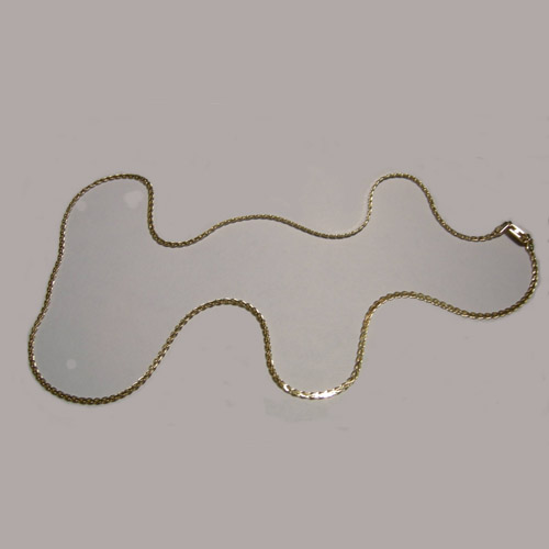 14 kt.y.g. 20 inch Flat Wheat chain