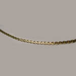 14kt.y.g. close up of Flat Wheat chain