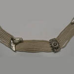 Close up of Sterling Silver horsehead collar necklace