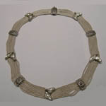 Sterling Silver horsehead collar necklace