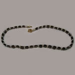 14 kt.y.g. plated Smokey Quartz and freshwater pearl necklace