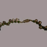 clasp of Smokey Quartz and Idocrase necklace