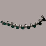 close up of White Topaz and Chrysoprase necklace