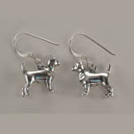 Sterling Silver Chihuahua dangle earrings