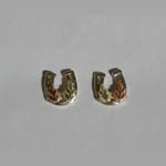 South Dakota Black Hills Gold Sterling Silver horseshoe earrings