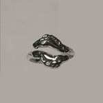 Sterling Silver double horsehead ring