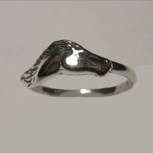 Sterling Silver horsehead ring