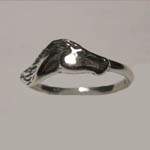 Sterling Silver horsehead ring