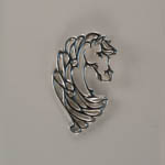 Sterling Silver silhouette horse head pendant