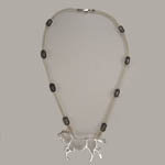 Sterling Silver abstract horse necklace