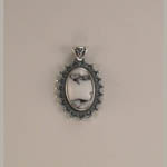 Sterling Silver Howlite pendant