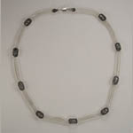 Sterling SIlver link horse choker necklace