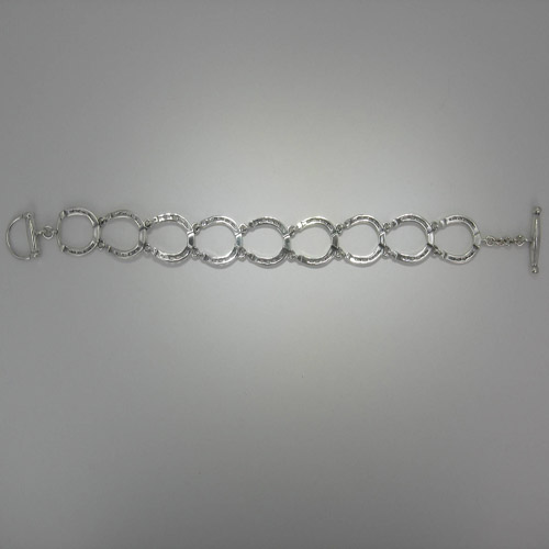 Sterling Silver horseshoe link bracelet