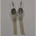 Sterling Silver galloping horse dangle earrings