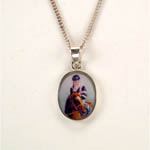 Sterling Silver enamel Affirmed necklace