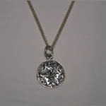 Sterling Silver Celtic three horse necklace