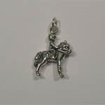 Sterling Silver child rider and pony charm/pendant