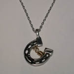 Sterling Silver Wish Rings horseshoe necklace