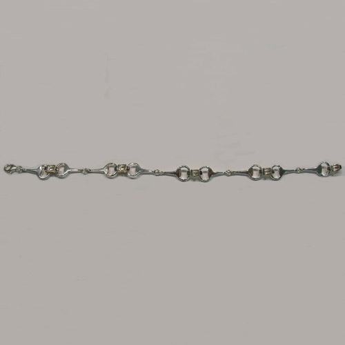 Sterling Silver snaffle bit link bracelet