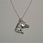 Sterling Silver horse head necklace