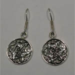 Sterling Silver Celtic horse knot earrings