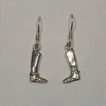 Sterling Silver English riding boots earrings