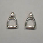 Sterling Silver English stirrup post earrings