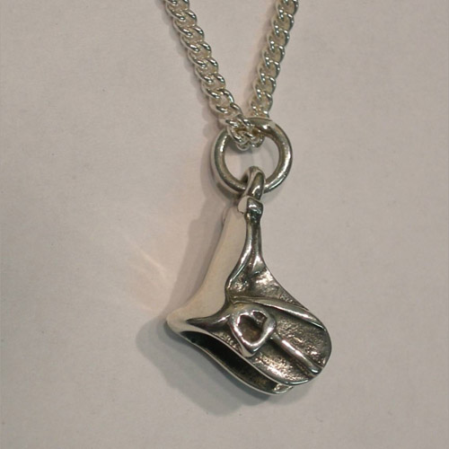 side of Dressage saddle necklace