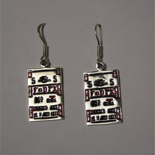 Sterling Silver lucky tickets earrings