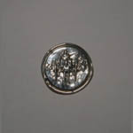 Sterling Silver horse and carriage in circular pin/pendant