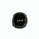 Sterling Silver unisex Black Onyx ring